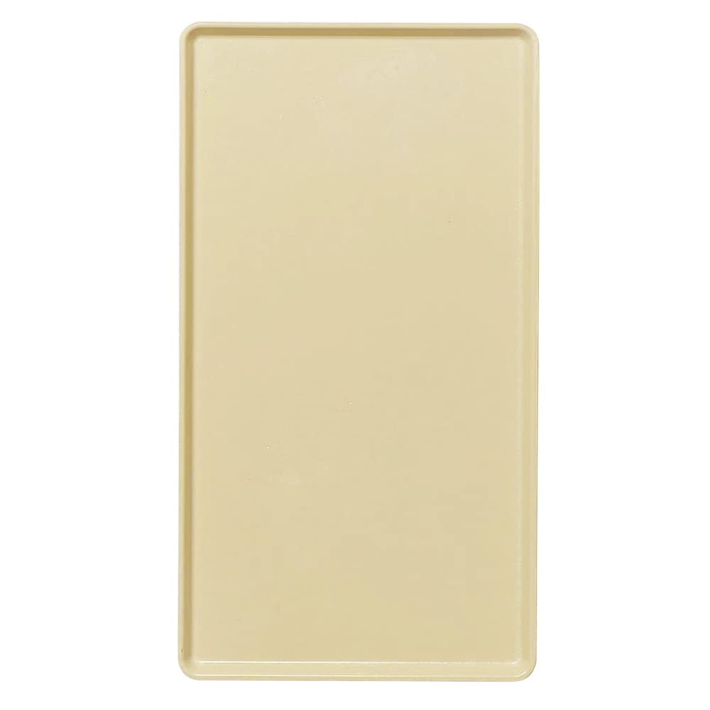 144-1216D536 Rectangular Dietary Tray - For Patient Feeding, 12" x 16", Lemon Chiffon