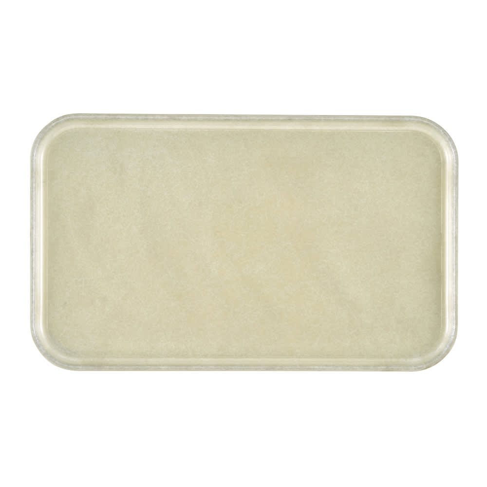 144-1222D101 Rectangular Dietary Tray - For Patient Feeding, 12" x 22", Antique Parchme...