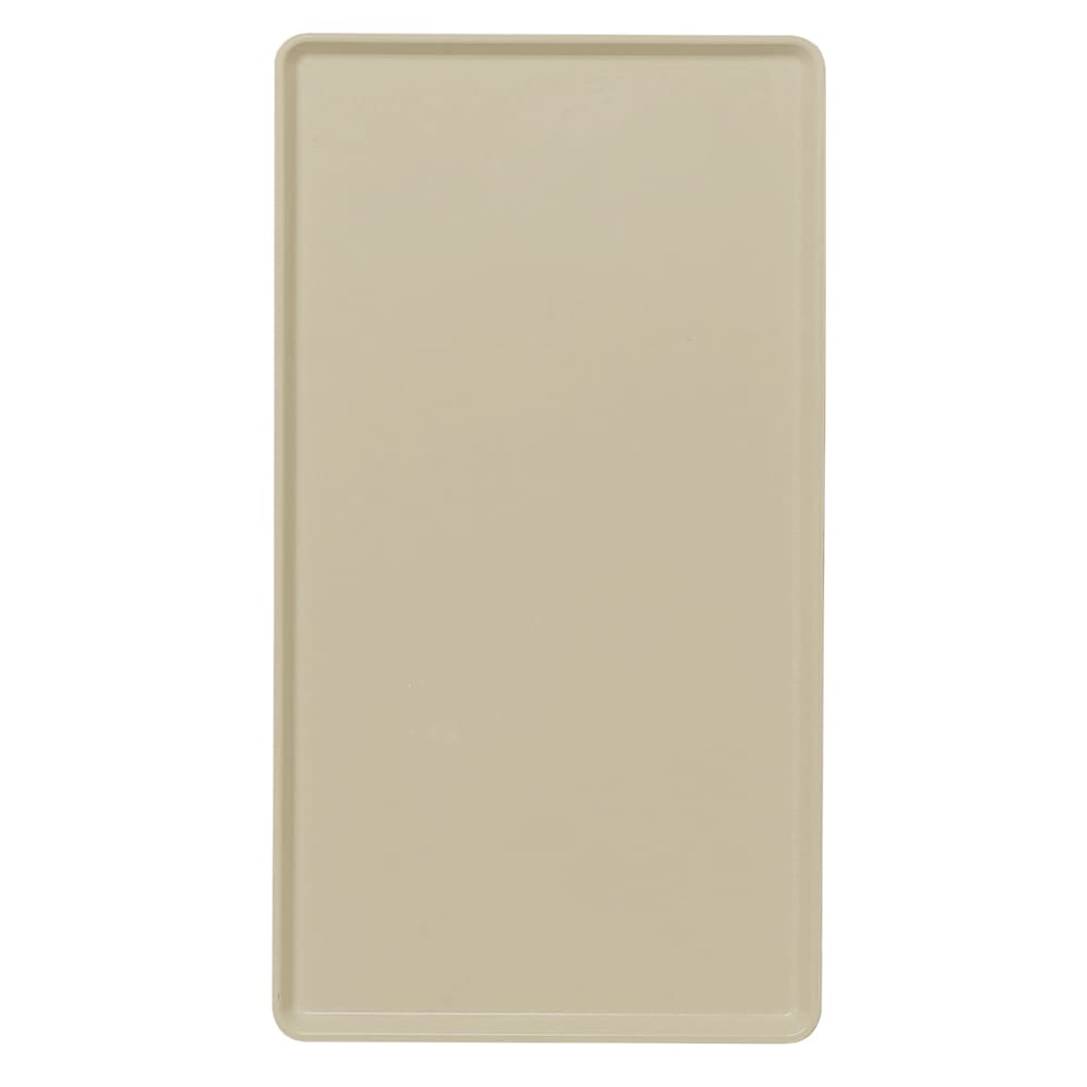 144-1222D104 Rectangular Dietary Tray - For Patient Feeding, 12" x 22", Desert Tan