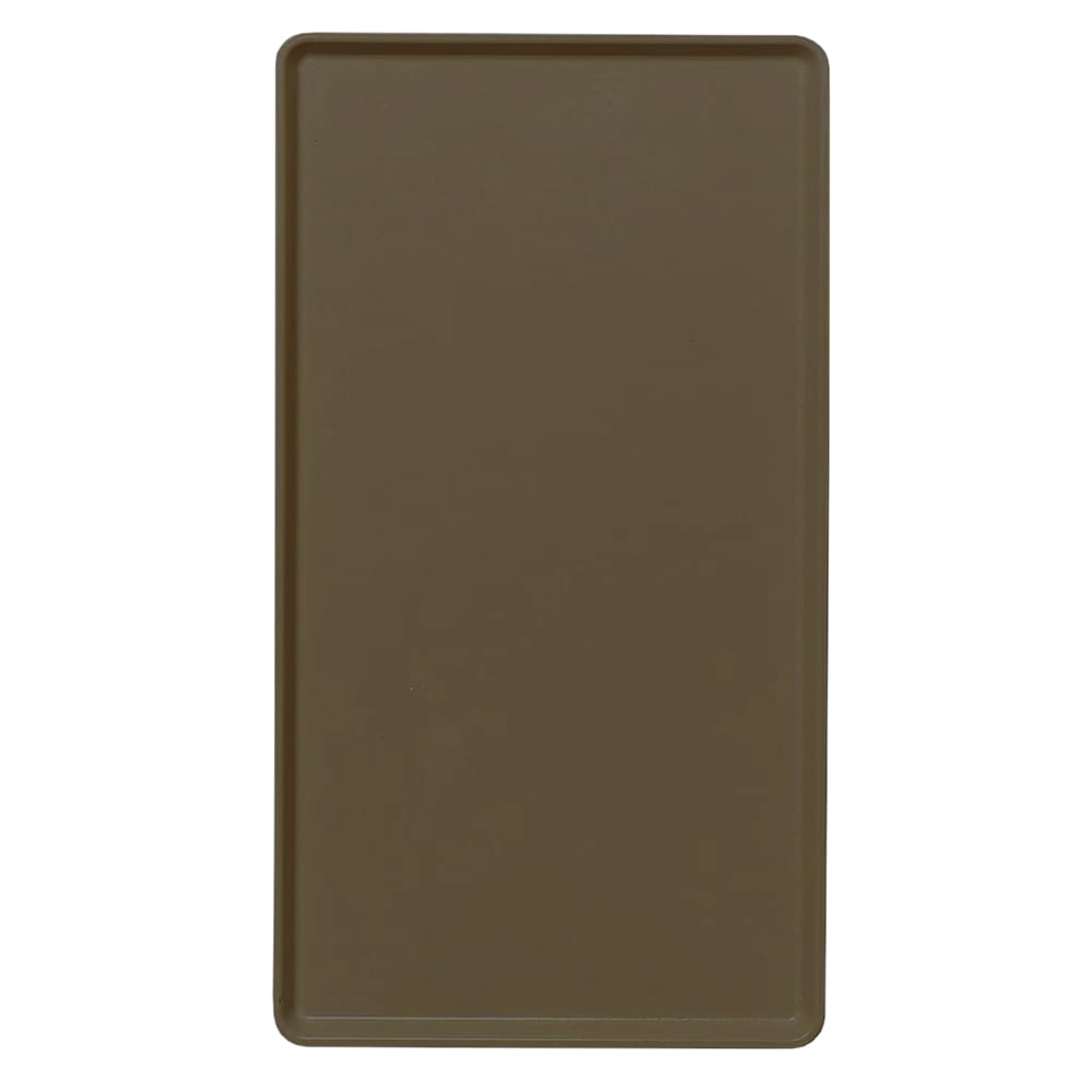 144-1222D116 Rectangular Dietary Tray - For Patient Feeding, 12" x 22", Brazil Brown