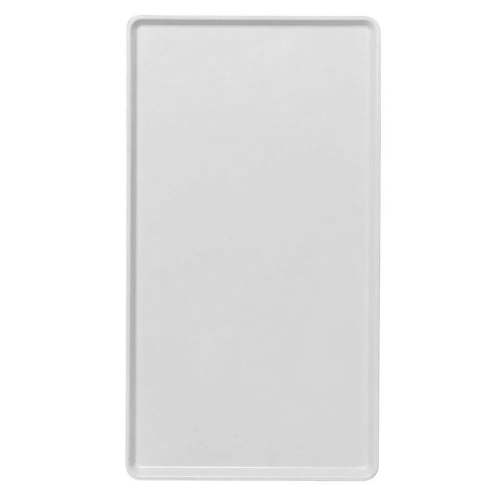 144-1222D148 Rectangular Dietary Tray - For Patient Feeding, 12" x 22", White