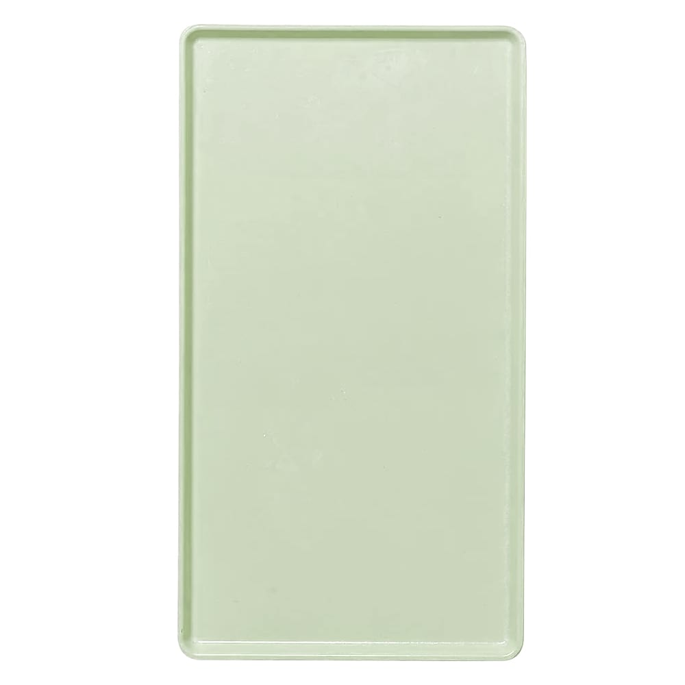 144-1222D429 Rectangular Dietary Tray - For Patient Feeding, 12" x 22", Key Lime