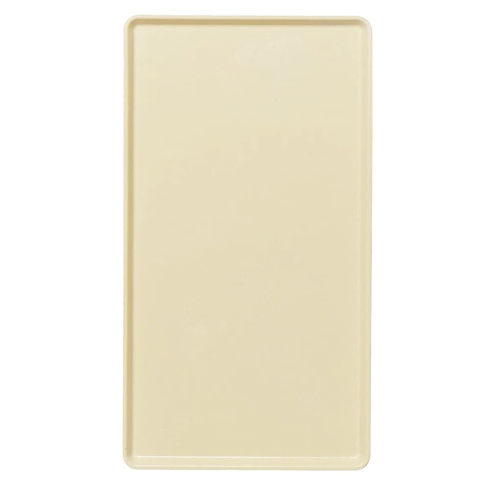 144-1222D537 Rectangular Dietary Tray - For Patient Feeding, 12" x 22", Cameo Yellow