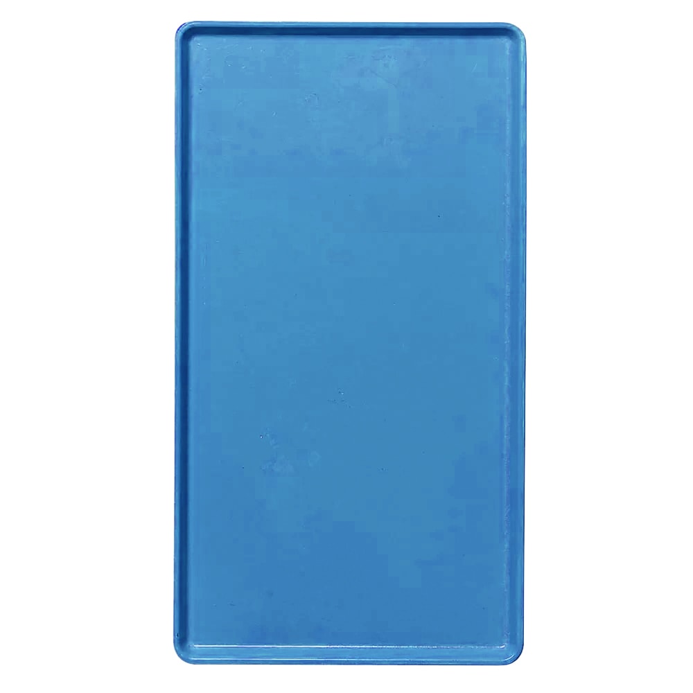144-1418D105 Rectangular Dietary Tray - For Patient Feeding, 14" x 18", Horizon Blue