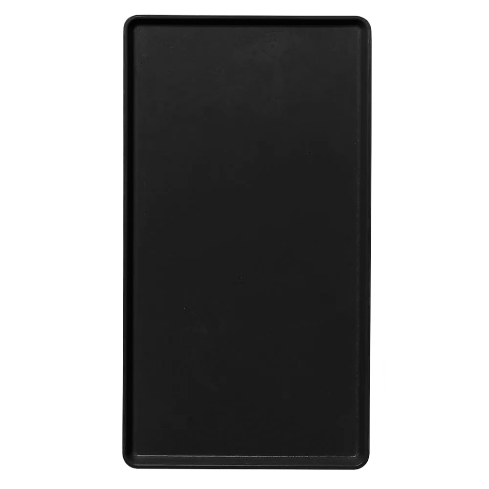 144-1520D110 Rectangular Dietary Tray - For Patient Feeding, 15" x 20 3/16", Black