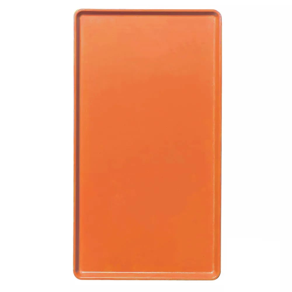 144-1520D220 Rectangular Dietary Tray - For Patient Feeding, 15" x 20 3/16", Citrus Ora...