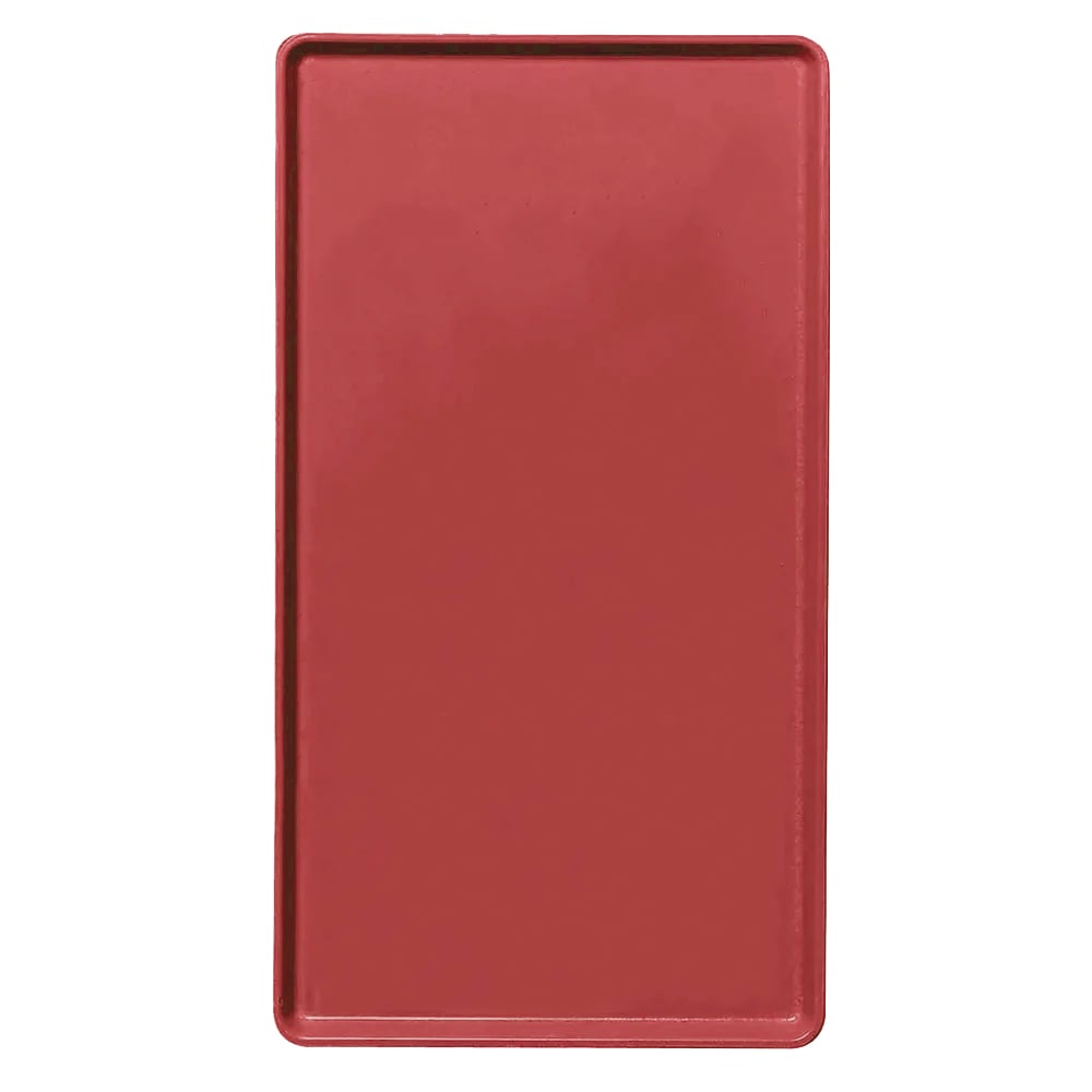 144-1520D221 Rectangular Dietary Tray - For Patient Feeding, 15" x 20 3/16", Ever Red