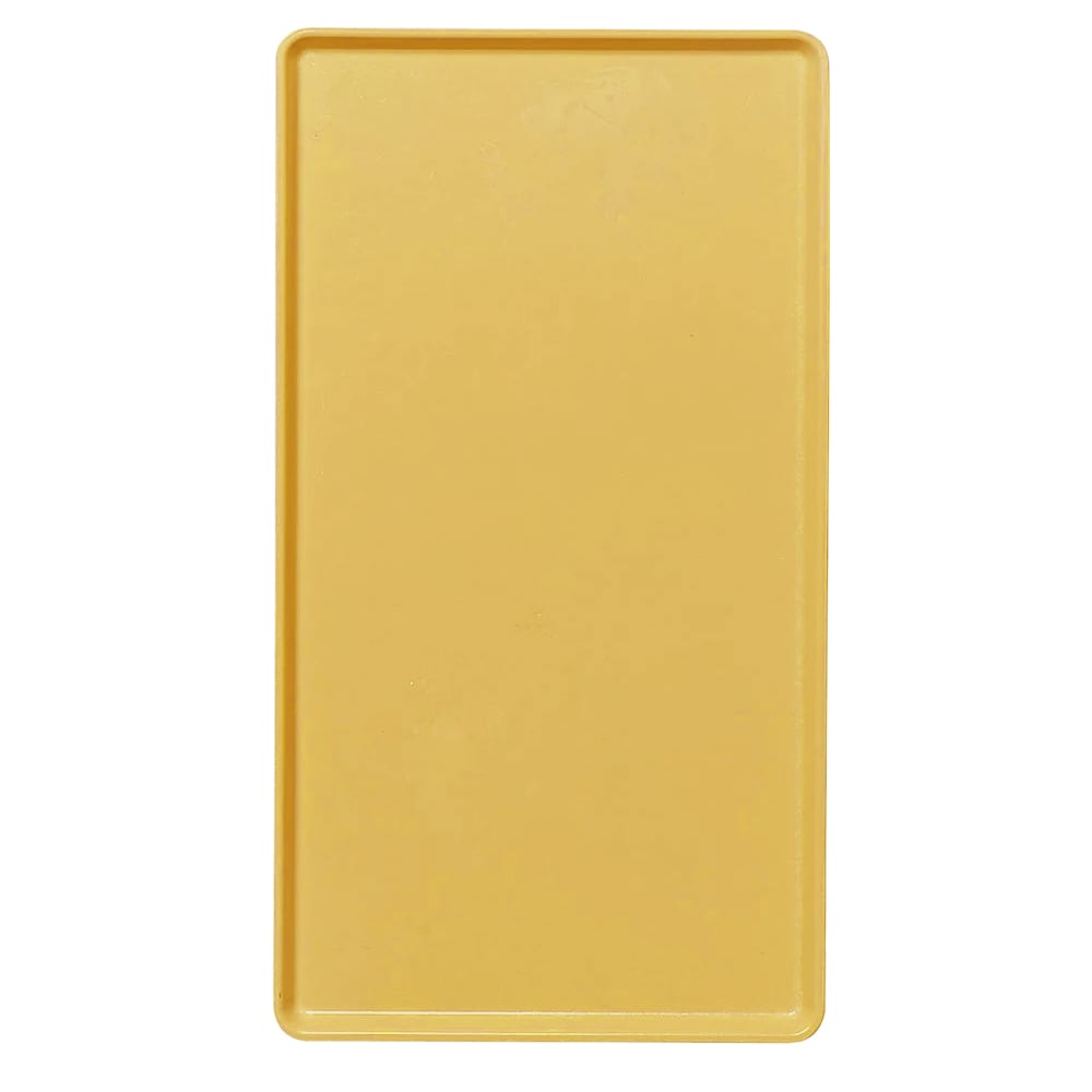 144-1520D504 Rectangular Dietary Tray - For Patient Feeding, 15" x 20 3/16", Mustard