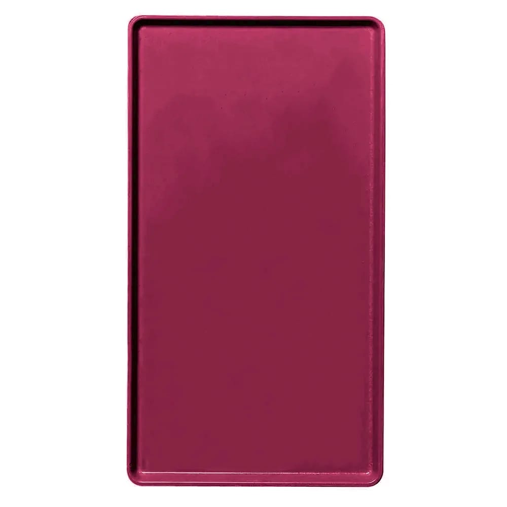 144-1520D522 Rectangular Dietary Tray - For Patient Feeding, 15" x 20 3/16", Burgundy W...