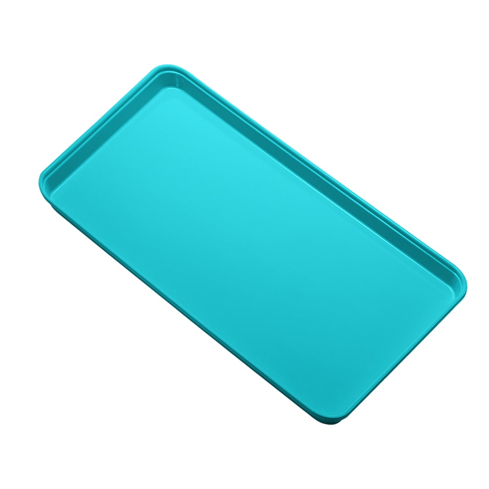 144-1224MT140 Rectangular Market Display Tray - 12 7/16" x 24" x 3/4", Green