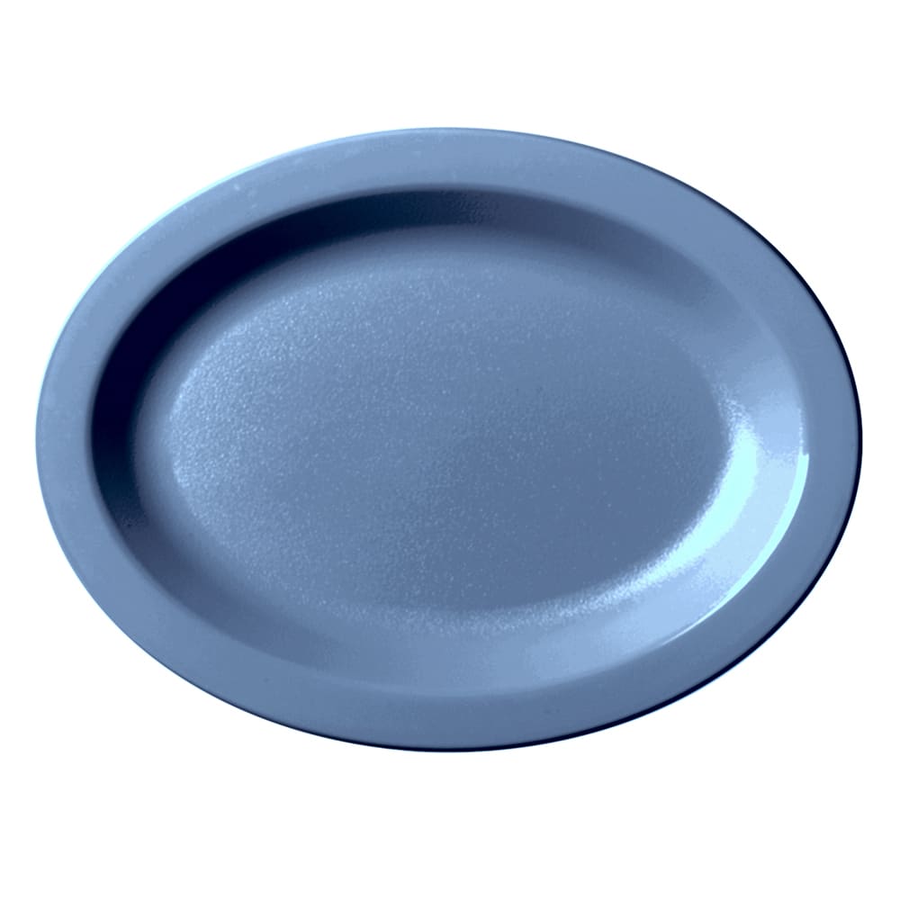 144-120CWP401 Plastic Platter - 12" x 9", Slate Blue