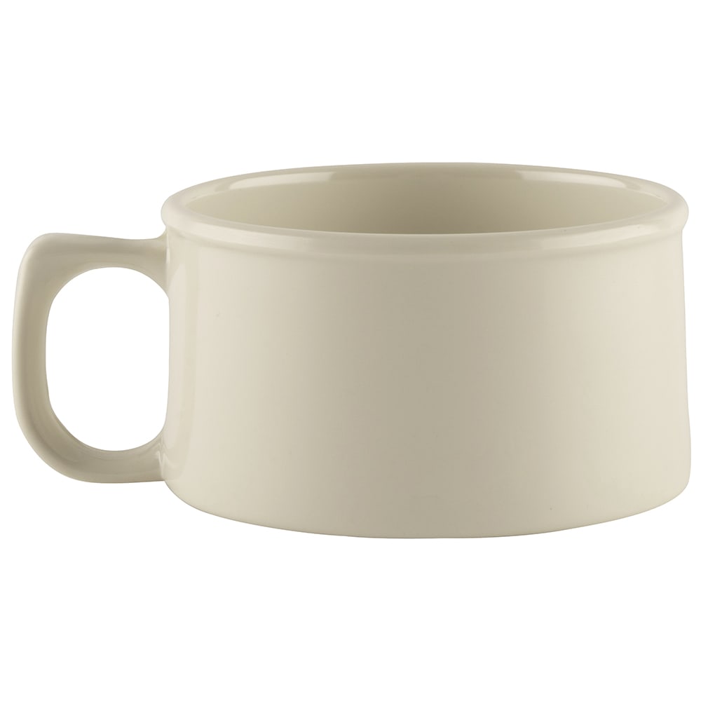 284-BF080IV 4" Round Soup Mug w/ 11 oz Capacity, Melamine, Ivory