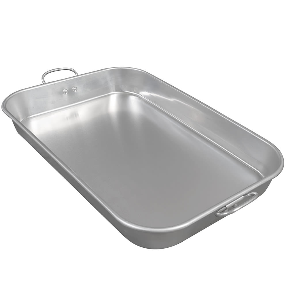 370-ABP1218 Bake Pan - Drop Handles, 12"L x 18"W x 2 1/4"H, Aluminum