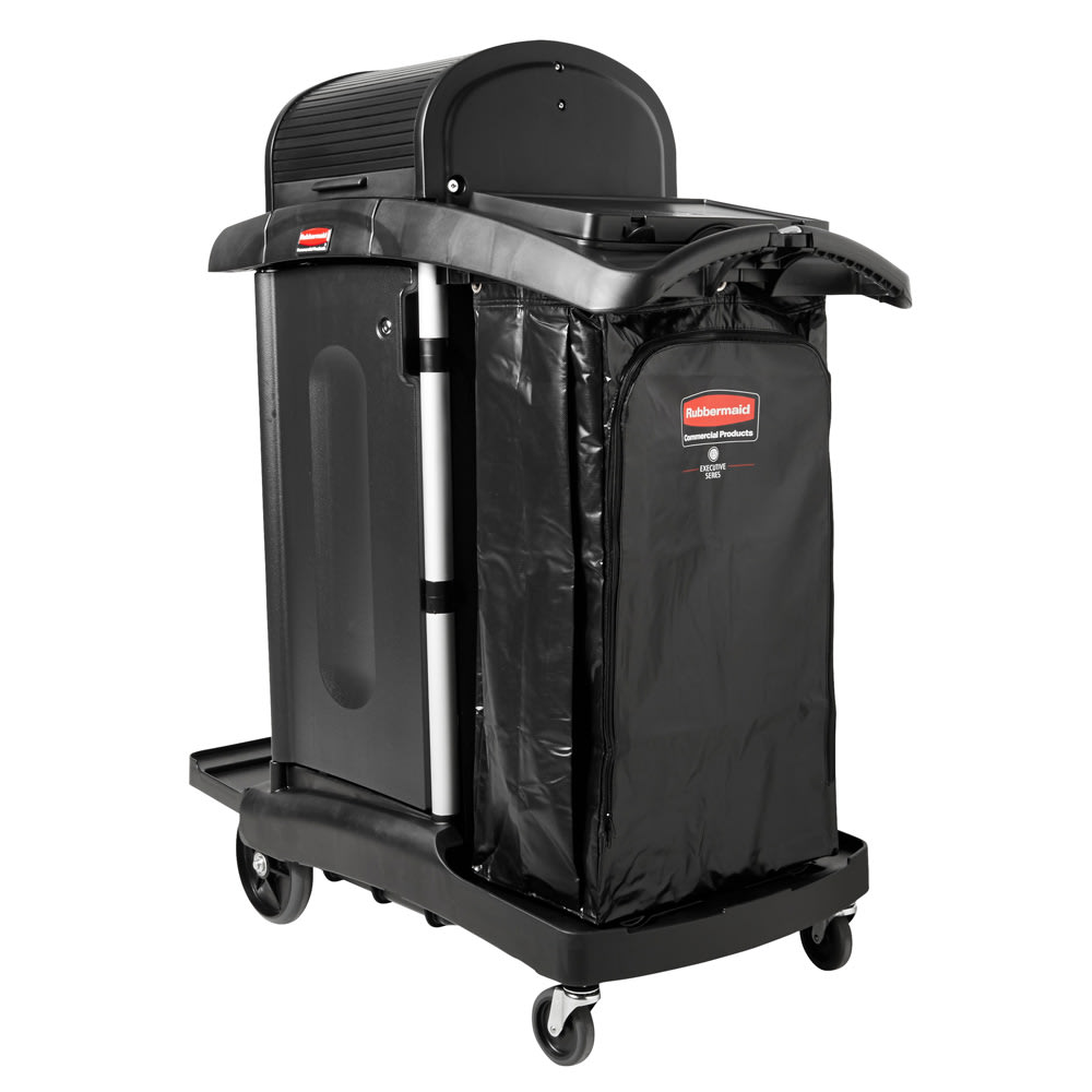 Janitor Cleaning Trolley - FG9T7200BLA, Janitorial Cleaning Cart -  High-Capacity