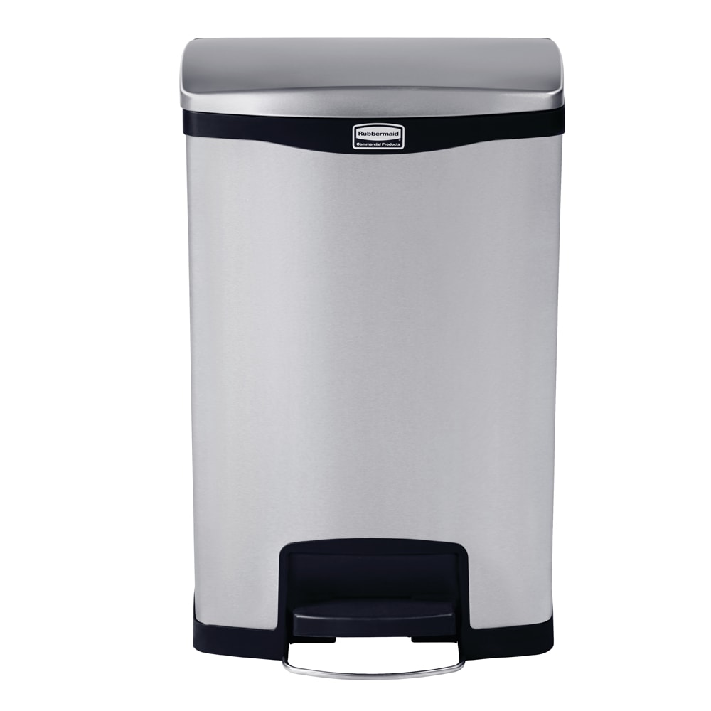 Rubbermaid 13 Gallon Step on Wastebasket - Black