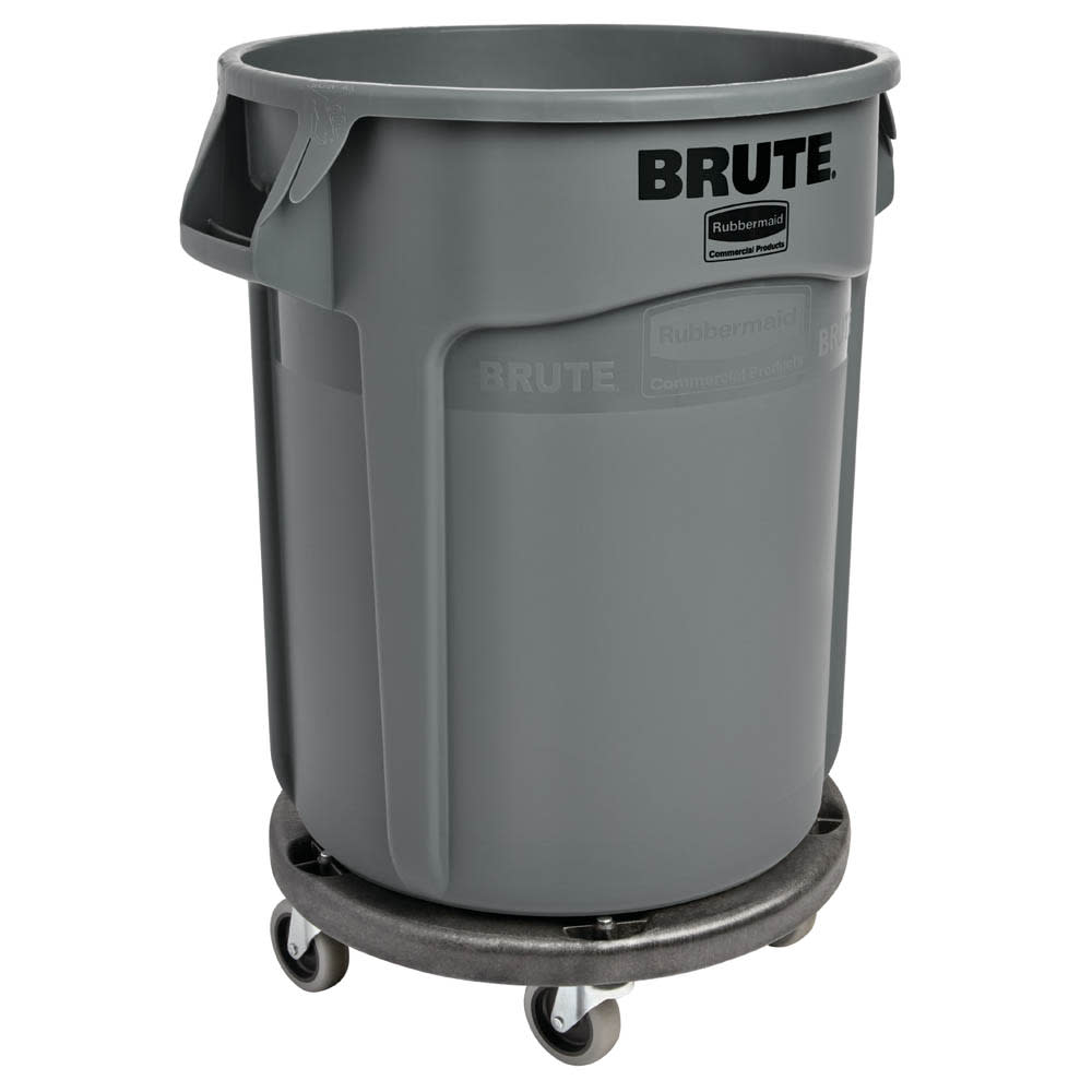 Rubbermaid Commercial Brute Round Twist On/Off Trash Can Dolly, 250 lb.  capacity (Black) - Sam's Club