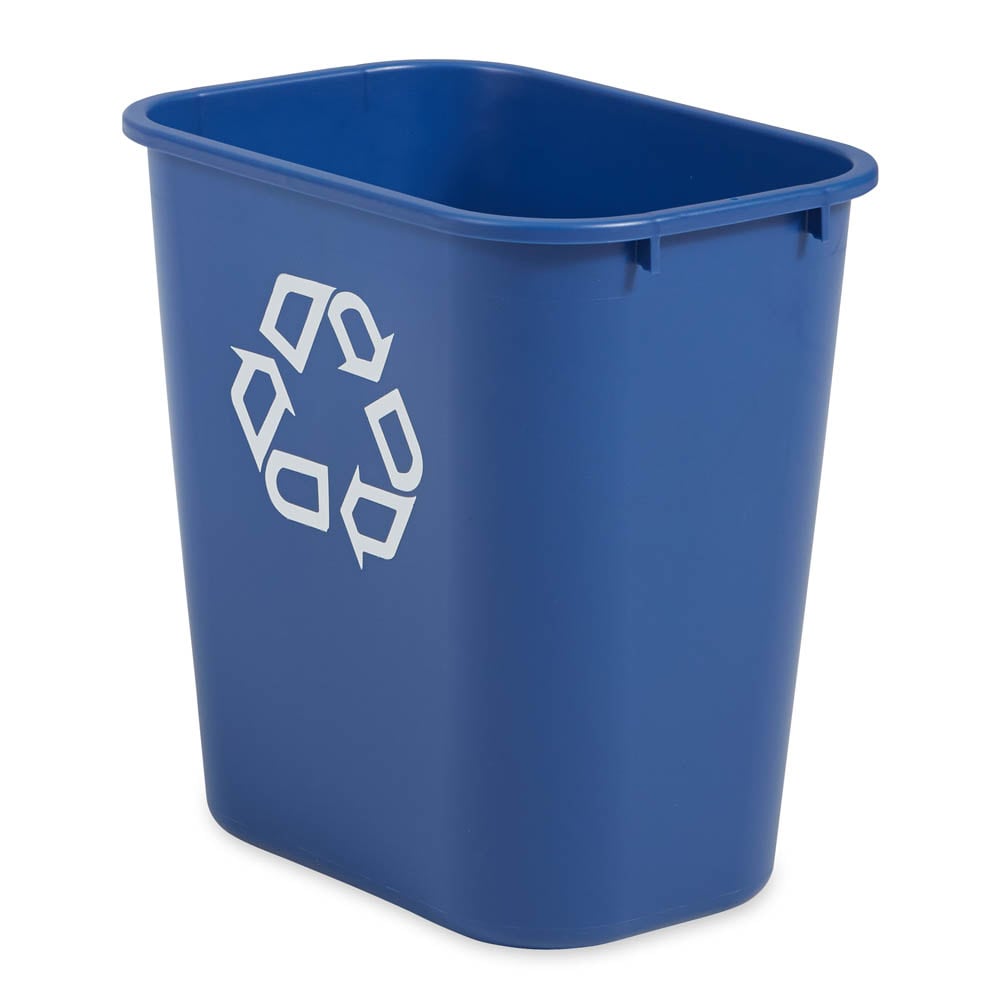 Rubbermaid FG295673BLUE 7 gal Multiple Material Recycle Bin - Indoor