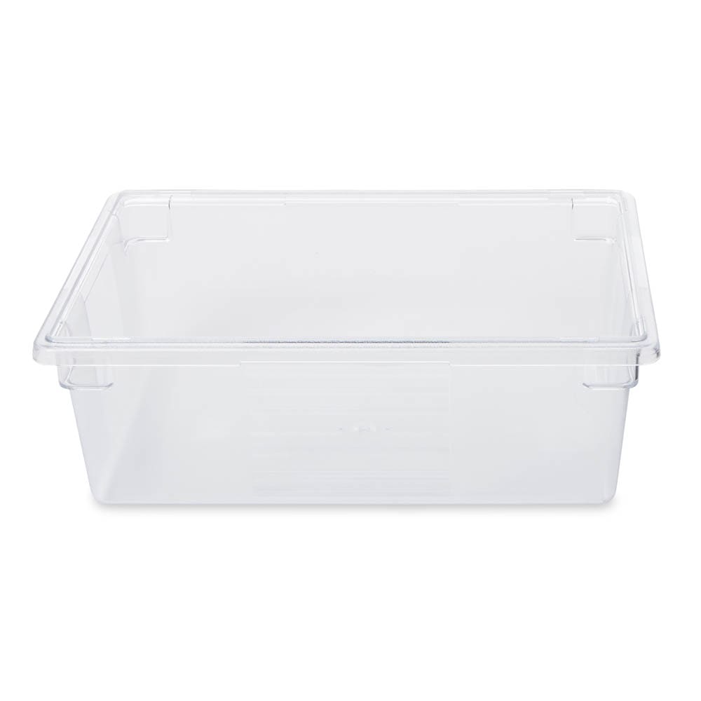 Rubbermaid FG330100CLR Clear Polycarbonate Food Storage Box - 26 x 18 x  15