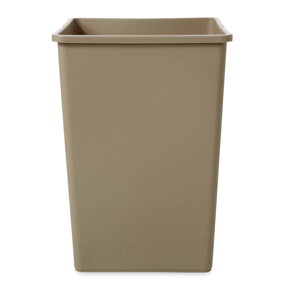 Winco PTCS-23G Trash Can, 23 gallon, Square, Tall, Gray