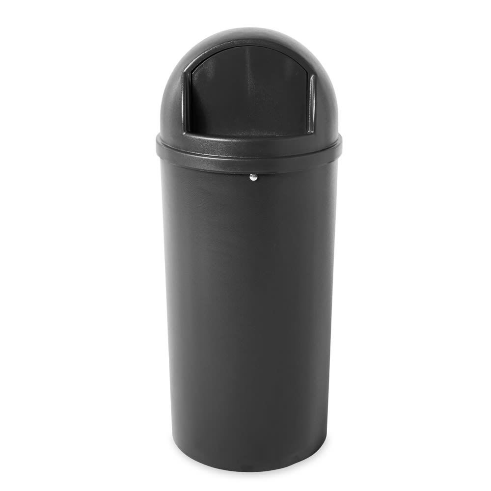 Rubbermaid® Marshal® 15 Gallon Round Trash Can (#FG816088BLA