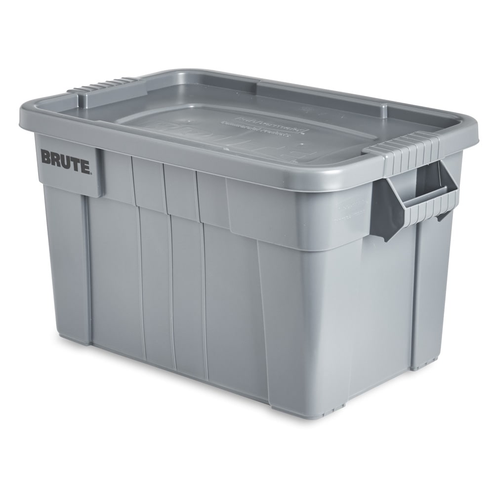 Rubbermaid Brute Tote Storage Container With Lid Review - 20 Gallon Gray  (FG9S3100GRAY) 