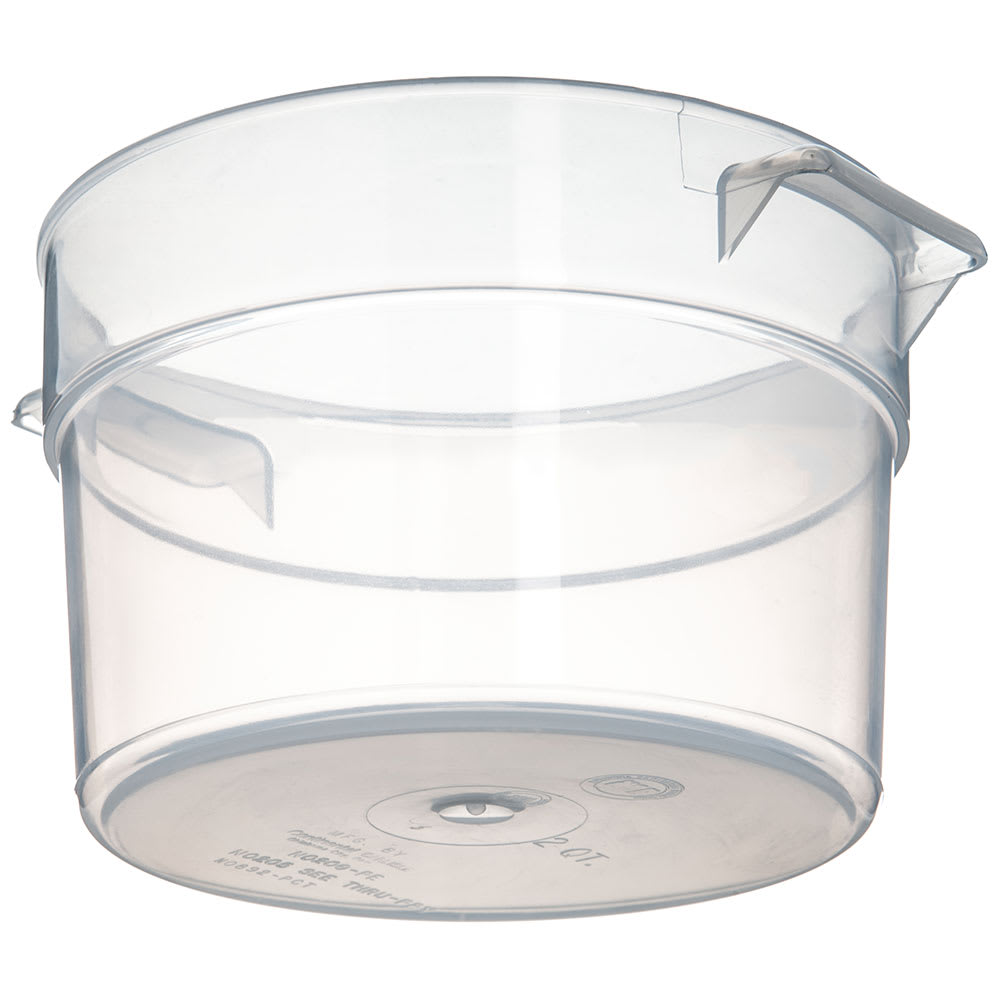 028-020530 2 qt Bain Marie w/ Handles - Polypropylene, Translucent