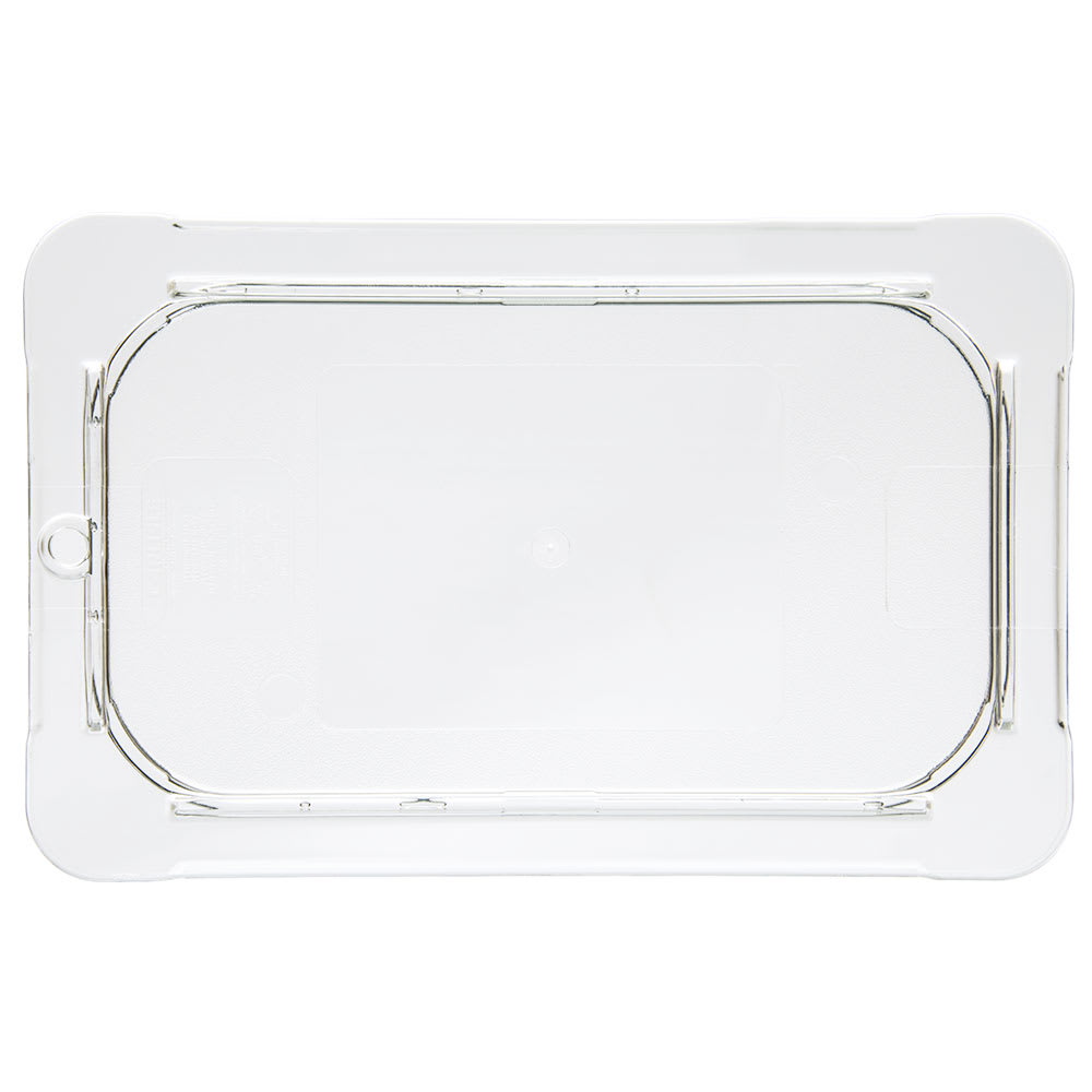 028-10296U07 Universal 1/4 Size Food Pan Lid - Flat, Clear