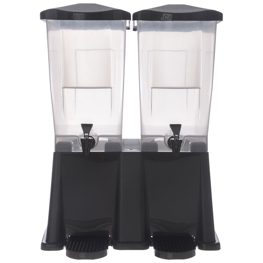 028-10857BK 6 gal Beverage Dispenser - Plastic Container, Black Base