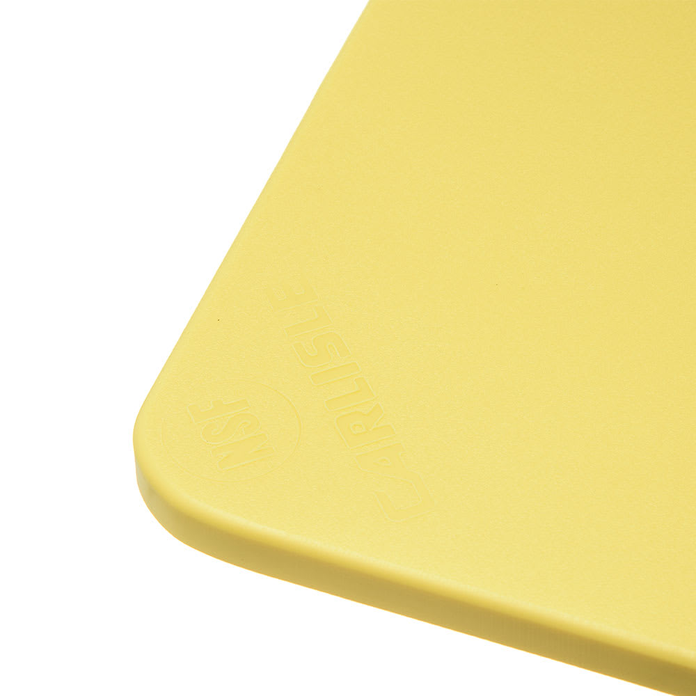 028-1088204 Poly Cutting Board - 12x18x1/2" Yellow