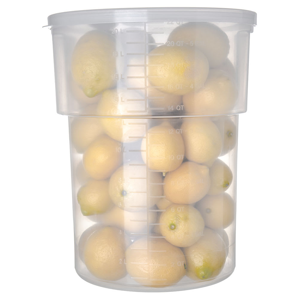 028-220530 22 qt Bain Marie w/ Handles - Polypropylene, Translucent