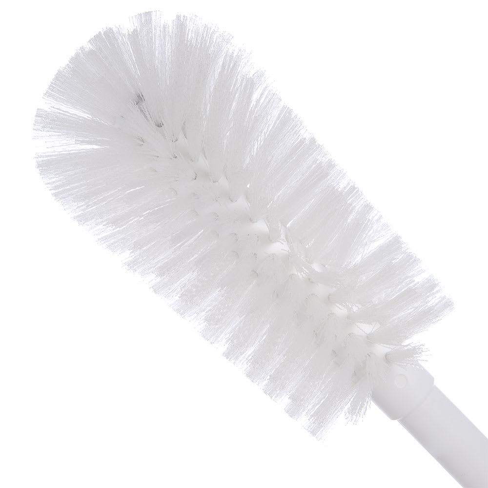 028-40001 Medium Stiff Valve Brush w/ 3" Round Head & 16" Handle, White