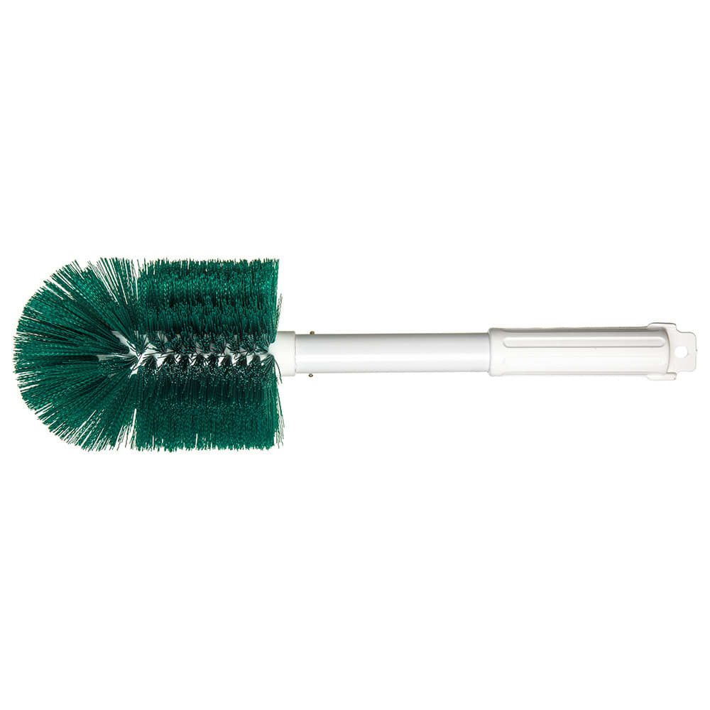 028-4000209 16" Oval Multi Purpose Valve/Fitting Brush - Poly/Plastic, Green