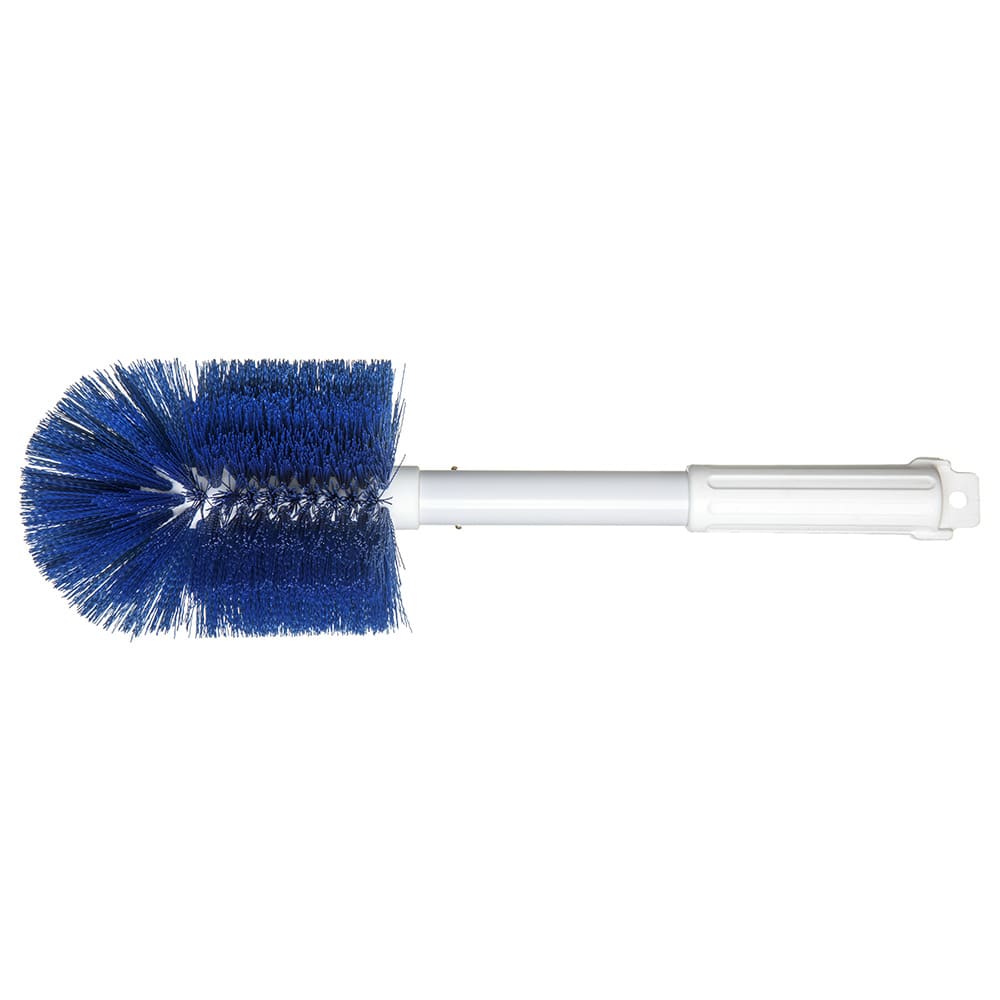 028-4000214 16" Oval Multi Purpose Valve/Fitting Brush - Poly/Plastic, Blue