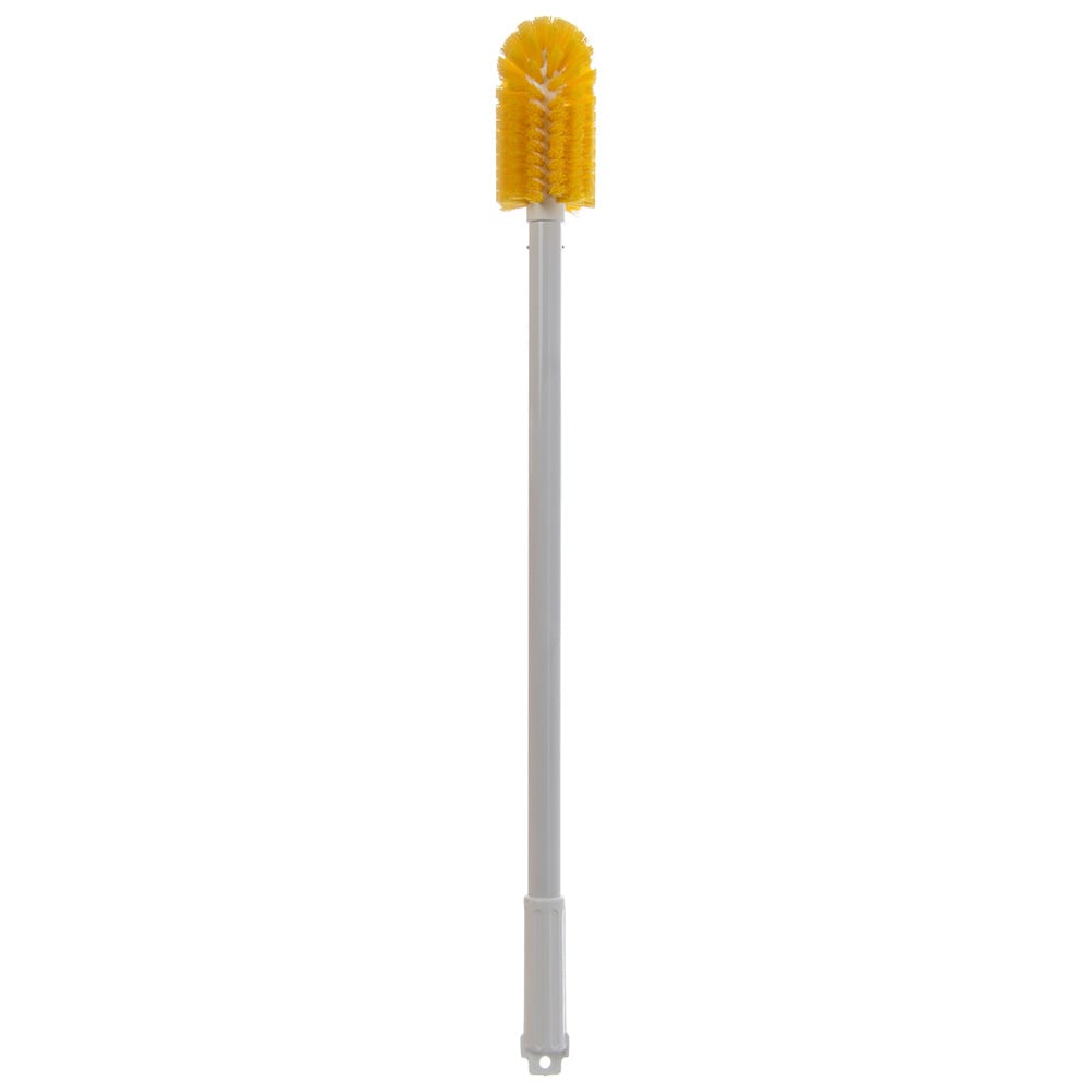 028-4000604 30" Round Multi Purpose Valve/Fitting Brush - Poly/Plastic, Yellow