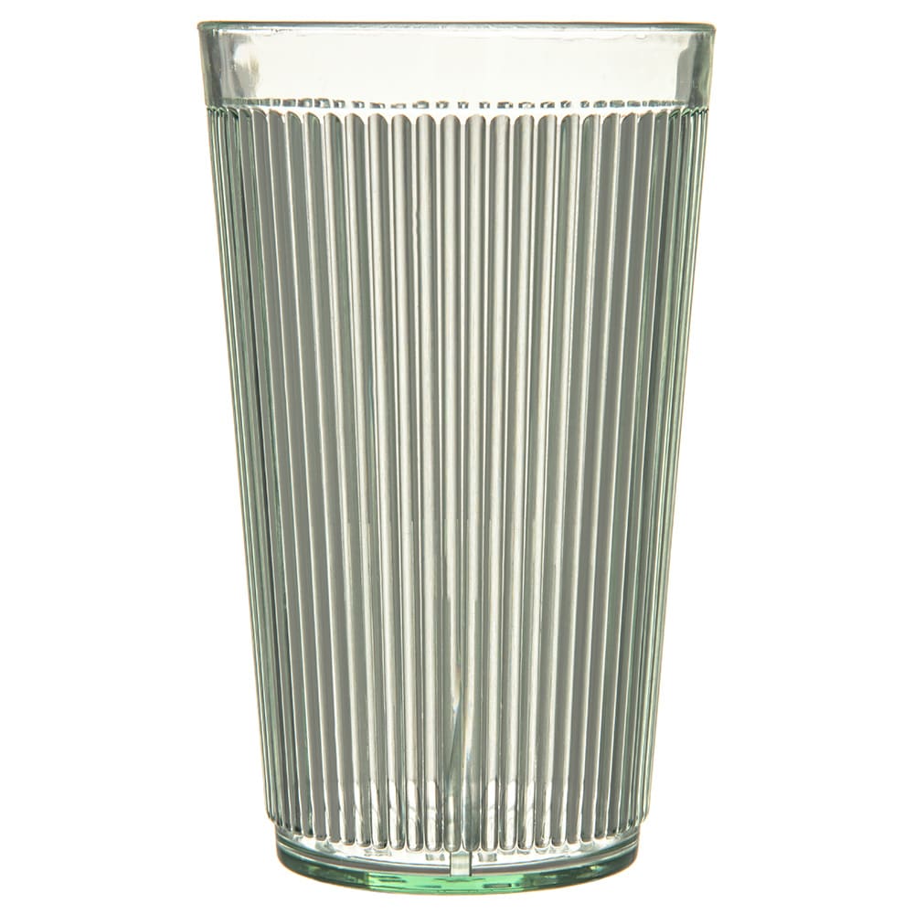 028-401264 12 oz Jade Ribbed Plastic Tumbler