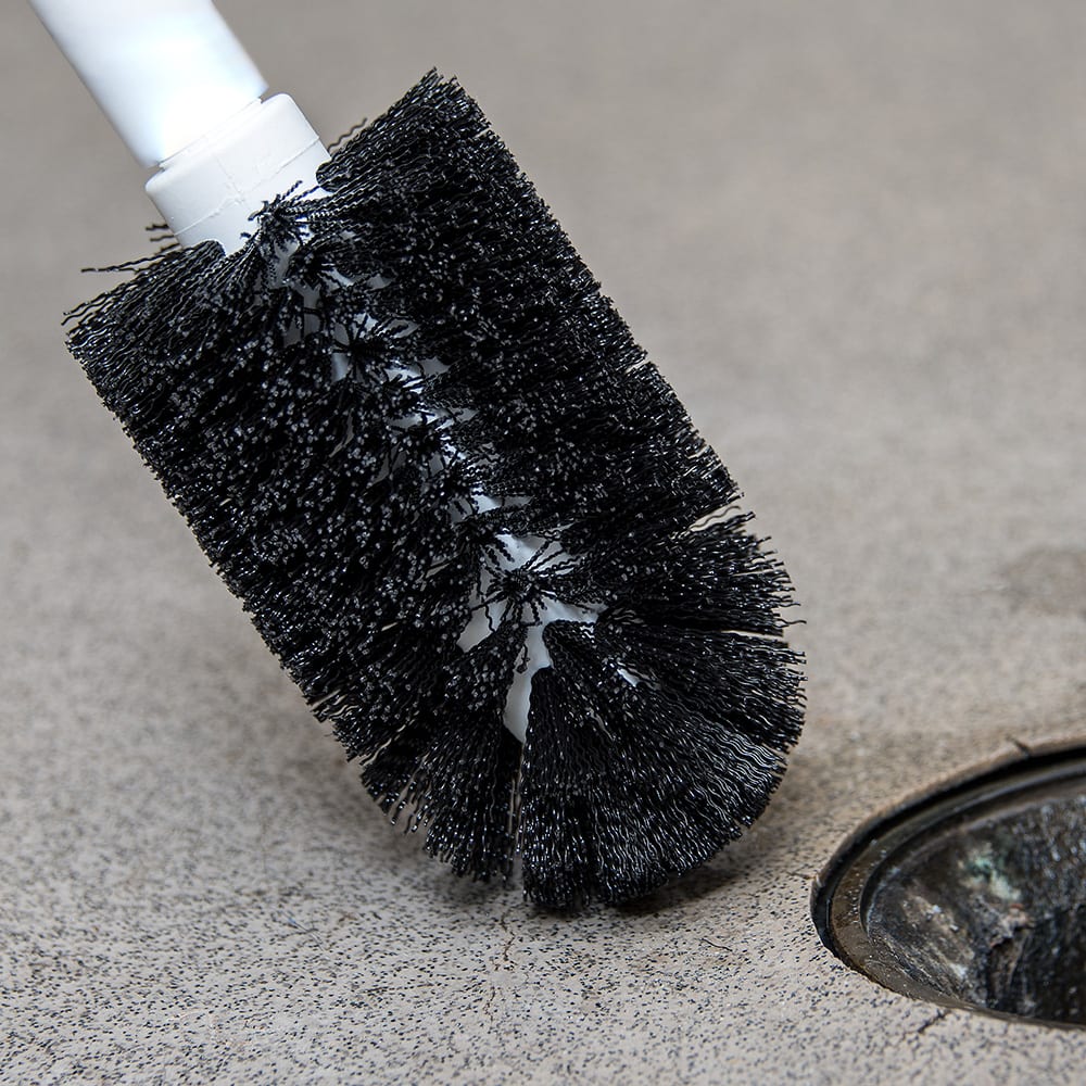 Carlisle 4014600 Sparta Floor Drain Brush, 3 Black Bristles, Plastic, No  Handle