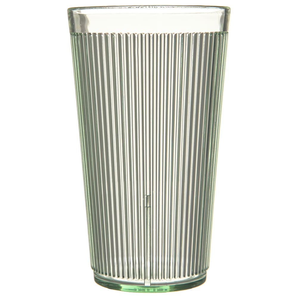 028-401664 16 oz Jade Ribbed Plastic Tumbler