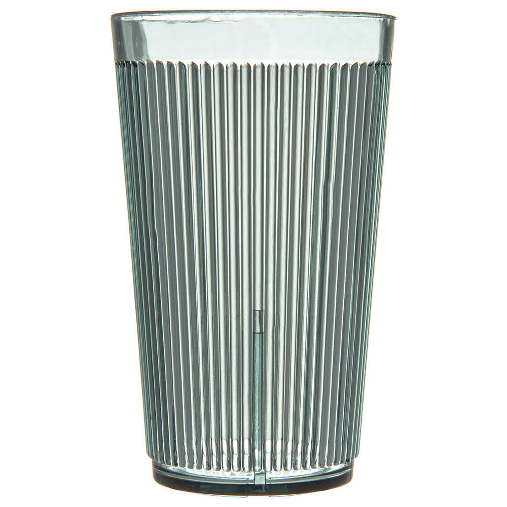 028-403309 12 oz Meadow Green Ribbed Plastic Tumbler