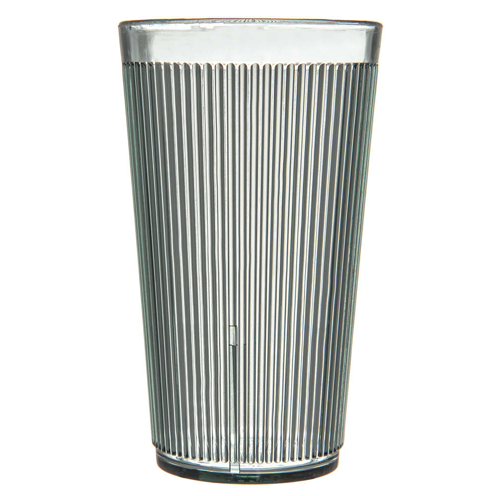 028-403409 16 oz Meadow Green Ribbed Plastic Tumbler