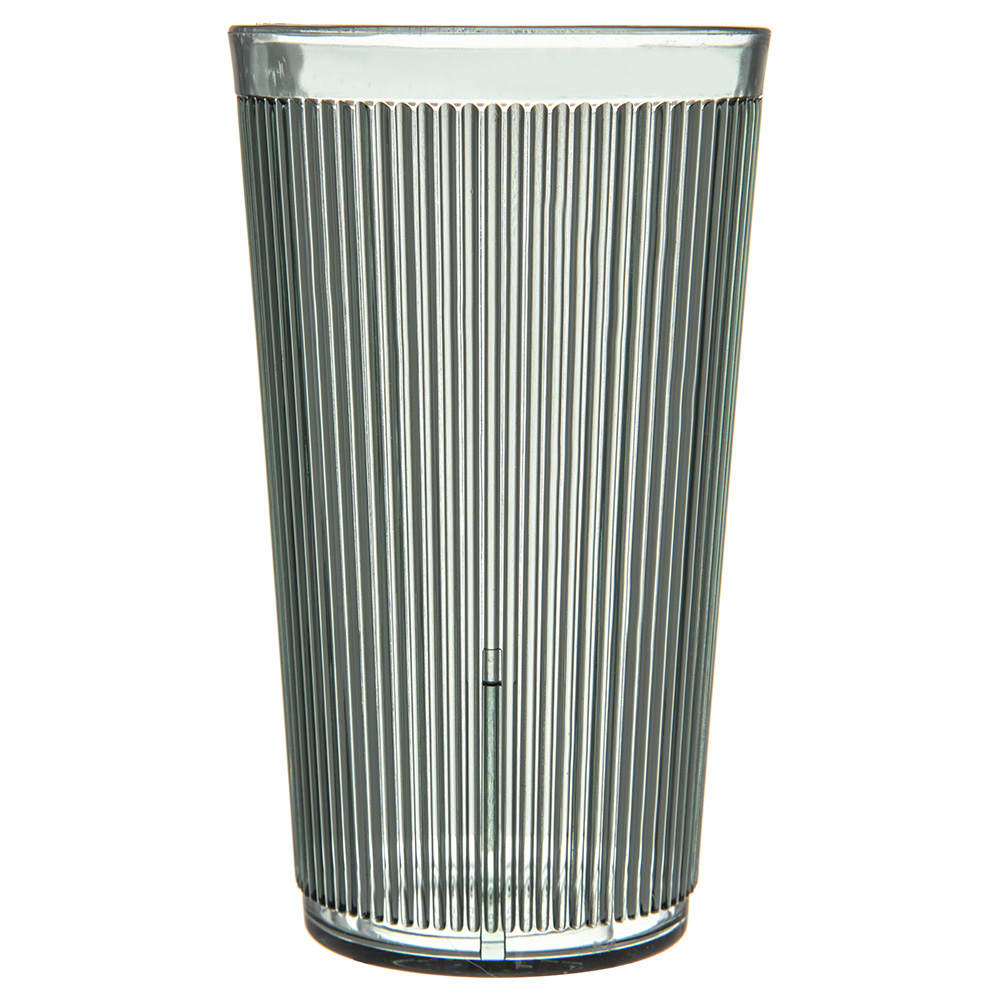 028-403509 20 oz Meadow Green Ribbed Plastic Tumbler