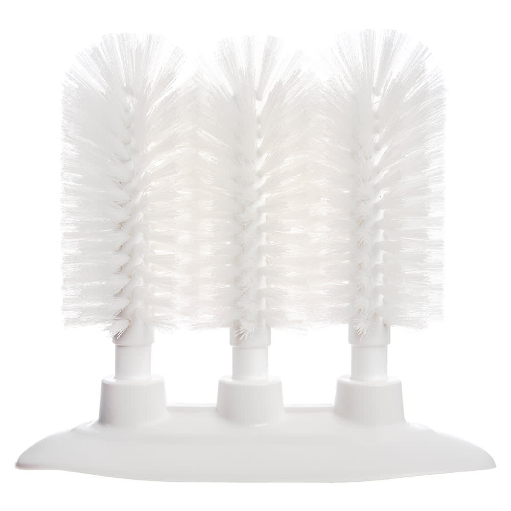 028-4046102 8" Triple Glass Washer - Polyester/Plastic,  White