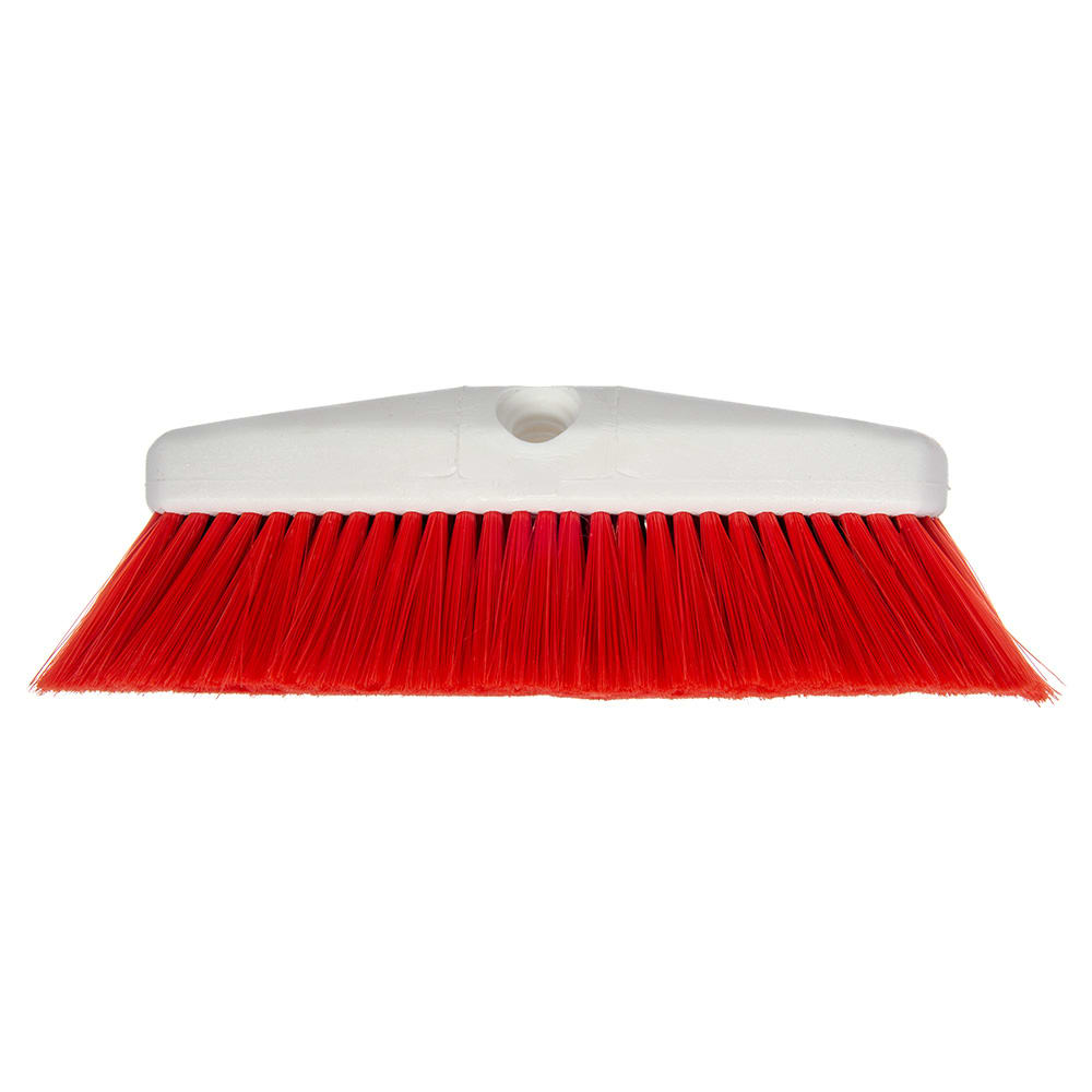 028-4127805 10" Flo-Thru Brush w/ Nylon Bristles, Red