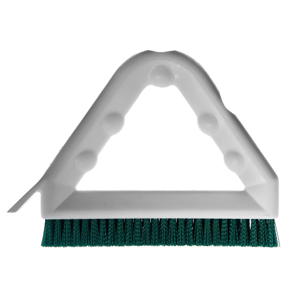 028-4132309 9" Triangular Tile & Grout Brush w/ Polyester Bristles, Green