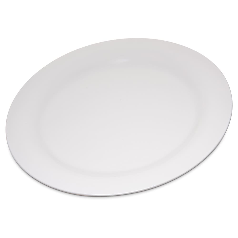 028-4300242 10 1/2" Melamine Dinner Plate, Bone