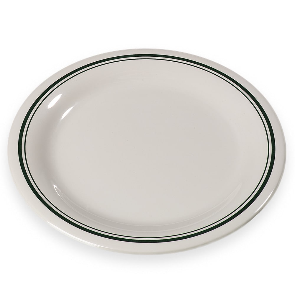 028-43003905 10 1/2" Melamine Dinner Plate, Orleans on Bone