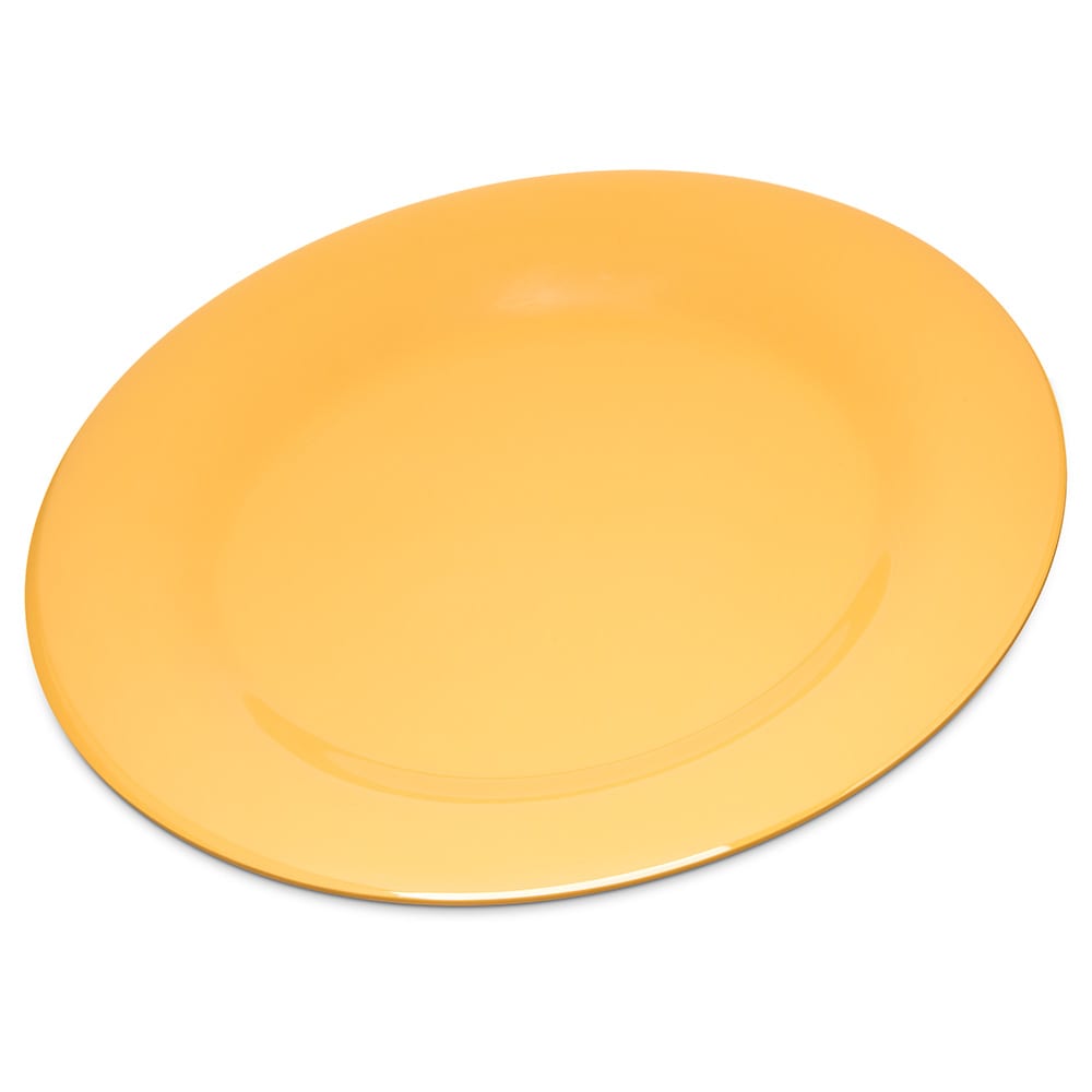 028-4301022 10 1/2" Melamine Dinner Plate, Honey Yellow