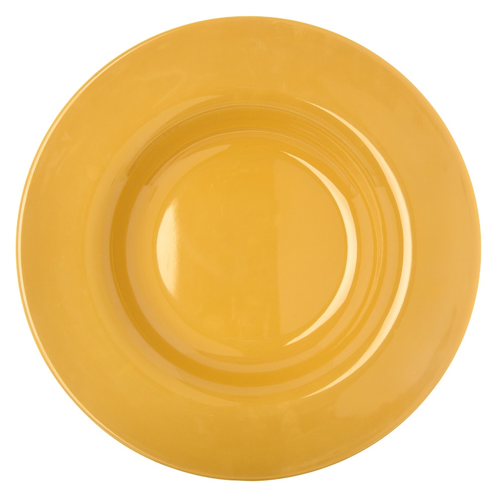 028-4303422 13 oz Melamine Pasta/Soup/Salad Bowl, Honey Yellow