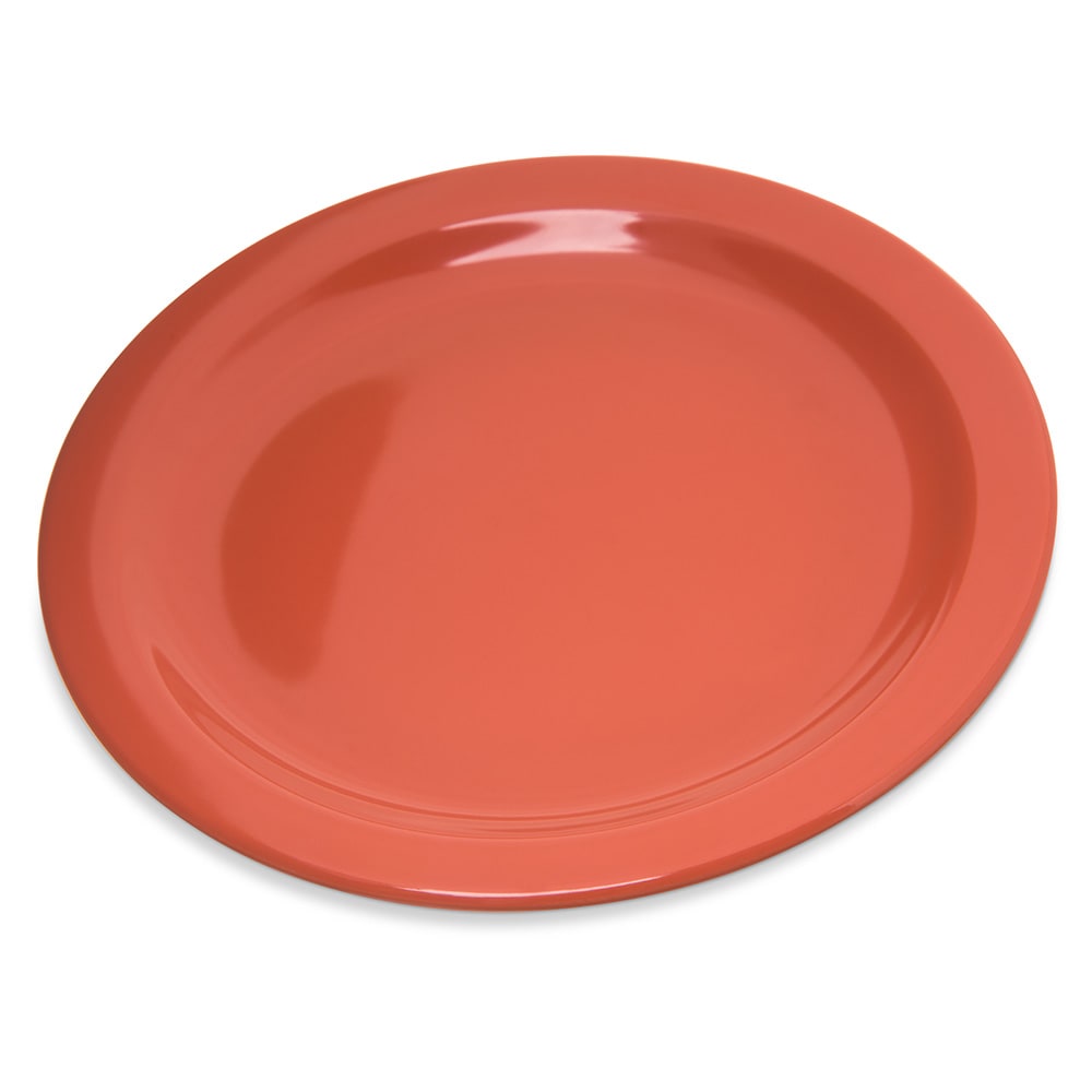 028-4350352 7 1/4" Melamine Salad Plate, Sunset Orange