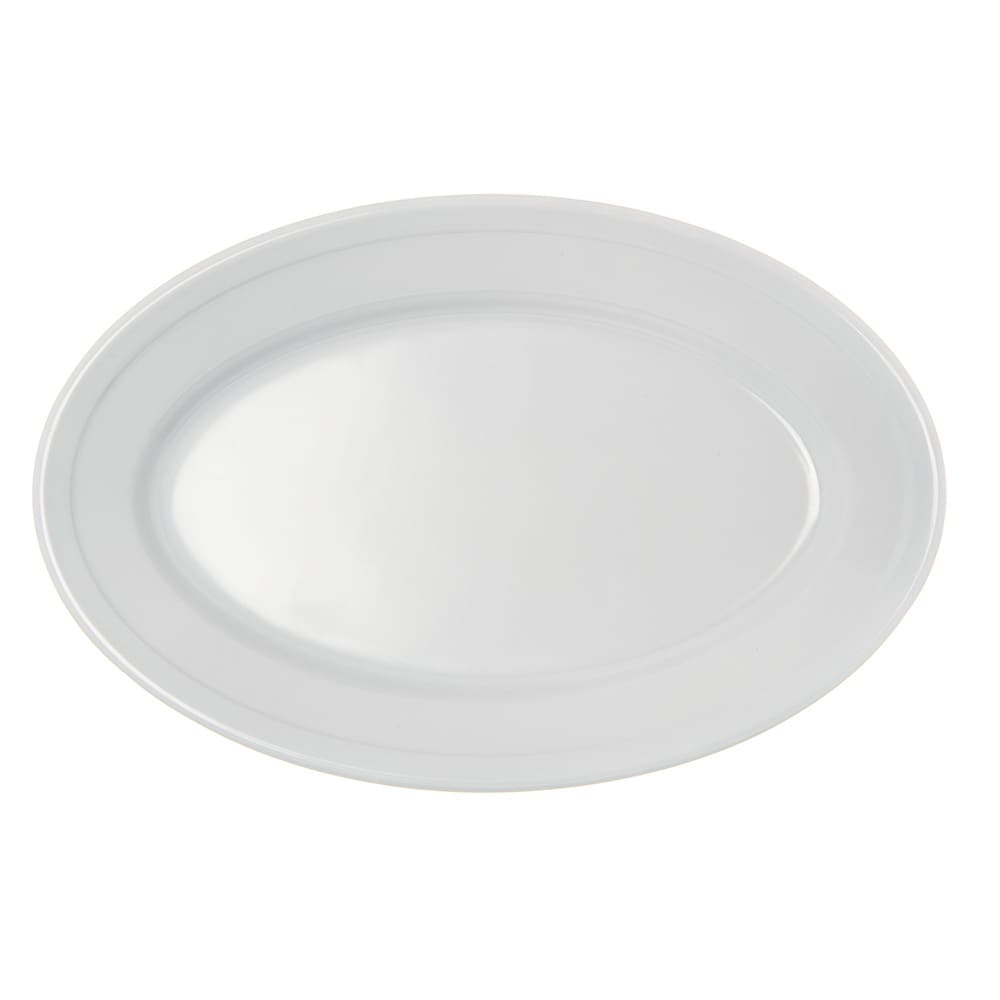 028-4356302 Melamine Platter - 9 1/4"  x 6 1/4", White