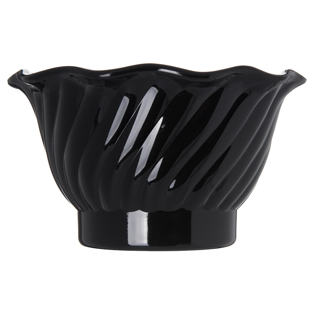 028-4530BK 5 oz Tulip Dessert Dish - Plastic, Black